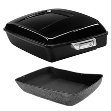Black Chopped Trunk Fit For Harley Touring Electra Street Road Glide King 14-26 picture