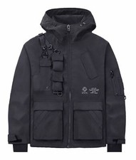 Niepce NX Matte Black Tactical Techwear Jacket Urban Streetwear Hooded Coat picture