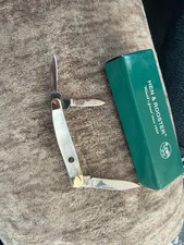 Hen & Rooster 203 MOP Small Splitback Whittler Knife, Mother Of Pearl Handles  picture