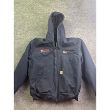 Carhartt Active Jacket Mens XL Navy Blue Thermal Lined Duck Canvas USA Made J131 picture