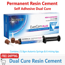 EverCem DualCure Dental Permanent Resin Cement Automix Syringe & 6 Tips picture