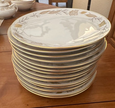 Vintage Franciscan Gold Leaves 14 Bread Plates 6.375