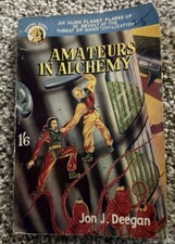 AMATEURS IN ALCHEMY BY JON J. DEEGAN  1952 ‼️PULP ERA PANTHER UK SF PB Rare picture