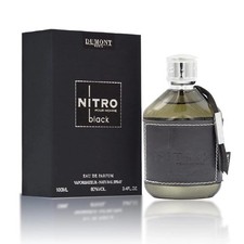 Dumont Nitro Black 3.4oz Eau De Parfum for Men,Dark Sweet Fruity Woody Fragrance picture