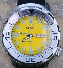 Sea Monster Diver Watch, 2020 Olympics Norsk, Citizen Movement - Yellow Dial picture