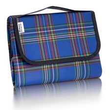 Beach Picnic Blanket Blue Waterproof Sandproof Foldable Outdoor Camping Mat picture