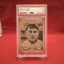1940 Play Ball Baseball Nap Napoleon “Larry” Lajoie HOF #173 PSA 3 picture