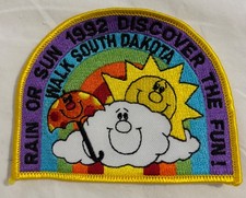 Vintage 1992 Volksmarch Walk South Dakota Patch picture