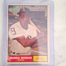 1961 Topps Minnie Minoso #380 Chicago White Sox HOF Vintage Very Clean Card picture