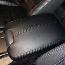 For 08-12 Honda Accord Leather Armrest Center Console Lid Cover w/ Base Black EA picture