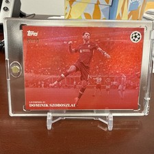 2024-25 Topps UEFA Simplicidad Dominik Szoboszlai La Emocion Red #/10 Liverpool picture
