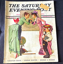 The Saturday Evening Post Illustrated Weekly Magazine Sept 14 1935 Football NYC picture