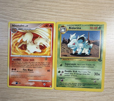 Pokemon TCG Expedition Ninetales 32/123 Reverse Holo Nidorina 40/64 Lot 2 Eng picture