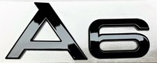 NEW BLACK A6 FIT AUDI A6 REAR TRUNK EMBLEM BADGE NAMEPLATE DECAL LETTER NUMBER picture