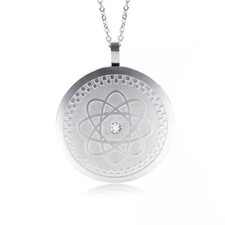 EMF Pendant Protection Necklace, Men Necklace, 40 mm Round Necklace, Unisex picture