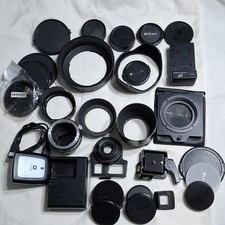 VTG Metal NIKON Lens Hood HS-8 plus others, chargers, lens caps, BIG LOT HERE picture