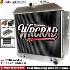 Aluminum Radiator for 1949-1954 53 Chevrolet Car Bel Air Styleline Fleetline V8 picture