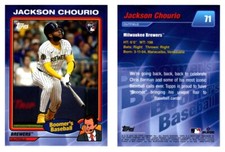 #71 Jackson Chourio RC Milwaukee Brewers 2024 Topps X  Chris Berman picture