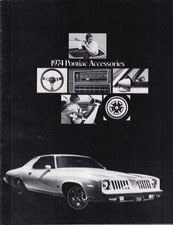 1974 Pontiac Accessories brochure all models picture