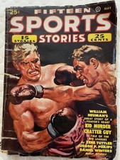 SPORTS STORIES....FIFTEEN STORIES...PULP MAGAZINE. MAY 1948 picture