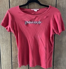 Vintage 90s Porn Star Women’s Baby Red Tee W “Porn” Star Writing picture