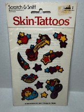 Vintage 1983 Scratch & Sniff Skin-Tattoos Astrological Sign Capricorn picture