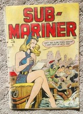 Sub-Mariner # 28 1948 (FR 1.0) Namora cover. Blonde Phantom. Bill Everett art. picture