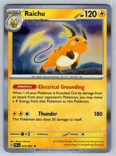 Raichu 019/091 Rare Paldean Fates Pokemon Holo Near Mint picture