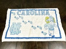 Vintage 1980s UNC North Carolina Tarheels “Carolina” Woven Rug Ramsey Tarheel picture