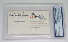 Orlando Ferrante signed autographed PSA authentic business card Disney Imagineer picture