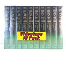 Maxell Premium Grade T-160 8 Hours VHS Videotapes 10-Pack Factory Sealed NEW picture