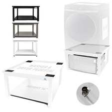 EZ Laundry Universal White Pedestal 29” Wide for LG Samsung GE Washer And Dryers picture