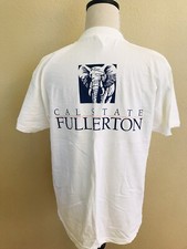 Cal State Fullerton University School Logo Tee T-Shirt Top Adult XL White New picture