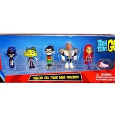 Teen Titans Go Deluxe Six Pack 6 Mini Figure set. New.  Mint In Box picture