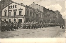 Poland WWI MAILED Deutscher Landsturm in Lodz c1910s Vintage Postcard picture