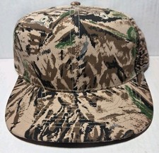 Vintage Otto Cap Blank Camo Hat Snapback 90s Y2K USA Hunting Tree Wear NWOT OS picture