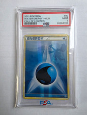 2011 Pokemon TCG Call of Legends Water Energy Holo 90/95 PSA 9 picture