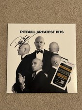 PITBULL HAND SIGNED AUTOGRAPHED 