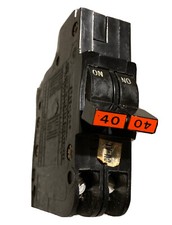FPE Federal Pacific 40 Amp 2 Pole NC240 Stab-Lok Breaker Mini THIN NC picture