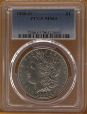 1900 O Morgan Silver Dollar PCGS MS63 $1 Coin New Orleans Uncirculated picture