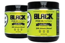 ROLDA 2 Pack Professional Black Styling Gel Alcohol Free Ultra hold 17.64oz (ea) picture