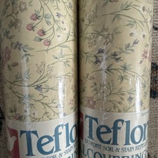 2 Vintage Imperial Wallpaper Teflon 67193 dupont soil & stain repellent Floral picture