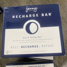2 BOXES Jenny Craig NUT & HONEY RECHARGE BAR   7pk BB 1/11/2026 picture