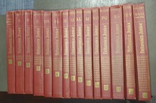 Encyclopedia Britannica Junior Jr Vintage 1956/ Set Of 15 Volumes Complete Red picture
