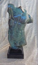 Abstract Bronze Torso Bust Sculpture signed by the artist 13