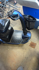 Pride Victory 3-Wheel Electric Mobility Scooter Blue w/ Front Basket picture