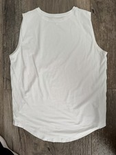 Lululemon Men’s Muscle Tank Love White  Sz L Activewear Running Logo picture