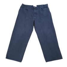 VTG CC Filson Dry Tin Cloth Jeans 40 (Fits 38x26) Navy Straight Outdoor Chore picture