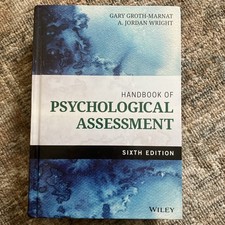 Handbook of Psychological Assessment - 6th Edition Hardcover - GOOD picture