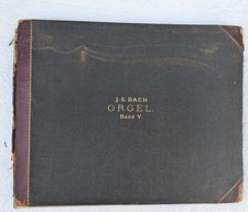 Bach Orgel Band V Peters Edition Antique 19th Century Organ Sheet Music Book picture